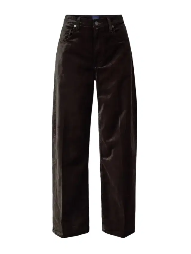 Ayla Baggy Cotton-blend Velvet Wide-leg Pants