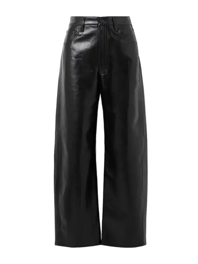 Ayla Baggy Recycled-leather Wide-leg Pants