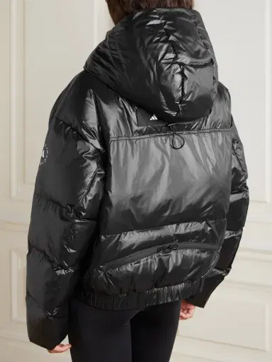 adidas by Stella McCartney Hooded Padded Quilted Recycled Shell Jacket | Thumbnail 3 adidas by Stella McCartney Hooded Padded Quilted Recycled Shell Jacket | Thumbnail 3