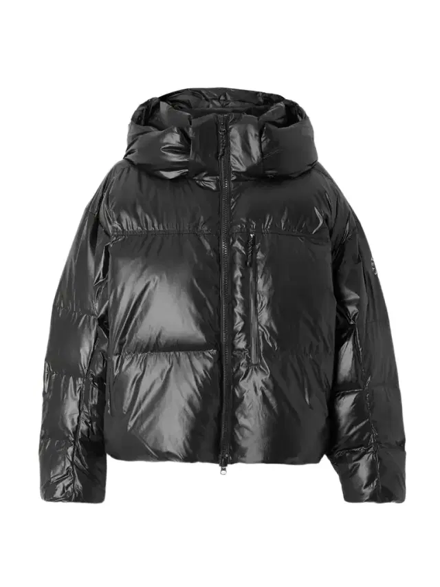 Hooded Padded Quilted Recycled Shell Jacket