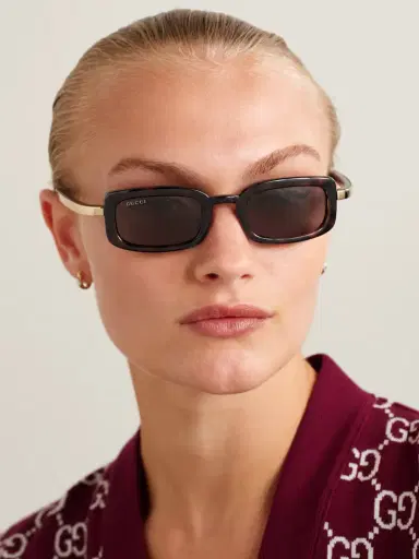 Gucci Eyewear Rodeo Drive Rectangle-frame Tortoiseshell Acetate And Gold-tone Sunglasses | Thumbnail 2 Gucci Eyewear Rodeo Drive Rectangle-frame Tortoiseshell Acetate And Gold-tone Sunglasses | Thumbnail 2