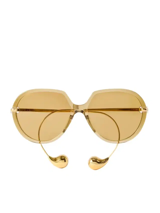 Drop Round-frame Acetate And Gold-tone Sunglasses