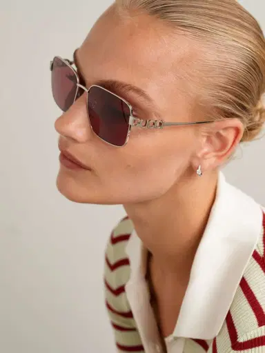 Gucci Eyewear Square-frame Silver-tone Sunglasses | Thumbnail 5
