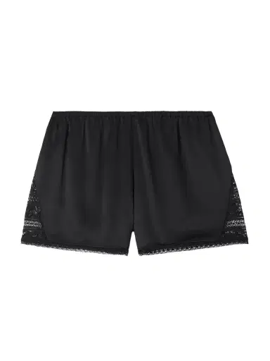 Eres Devoilee Lace-trimmed Silk-satin Shorts | Thumbnail 1 Eres Devoilee Lace-trimmed Silk-satin Shorts | Thumbnail 1