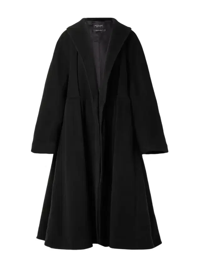 Belted Brushed Wool-blend Coat