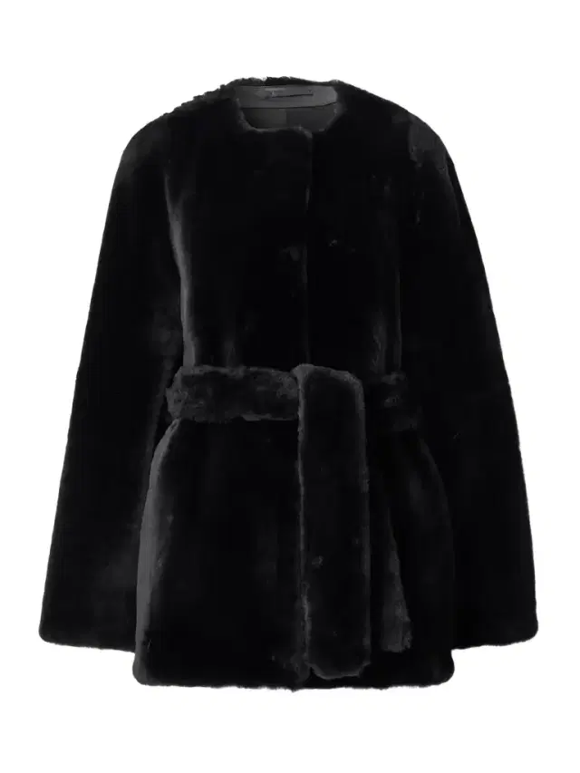 Belted Shearling Jacket