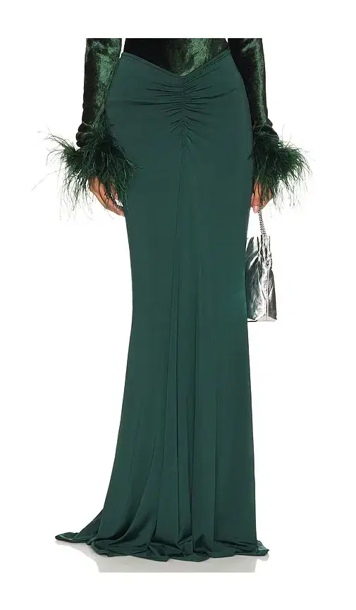 LaPointe Ruched Maxi Skirt