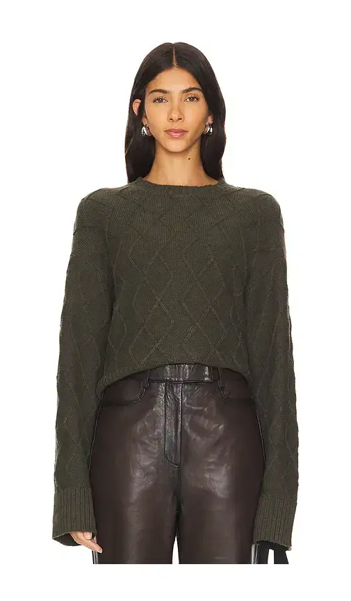 Sanctuary Coastal Cable Crewneck Sweater