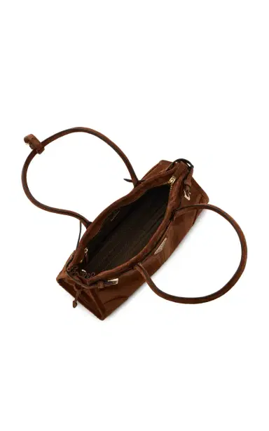Prada Bonnie Small Suede Bag | Thumbnail 5 Prada Bonnie Small Suede Bag | Thumbnail 5