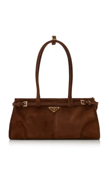Prada Bonnie Small Suede Bag | Thumbnail 1 Prada Bonnie Small Suede Bag | Thumbnail 1