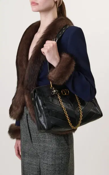 Valentino Garavani Panthea Medium Leather Tote Bag | Thumbnail 2