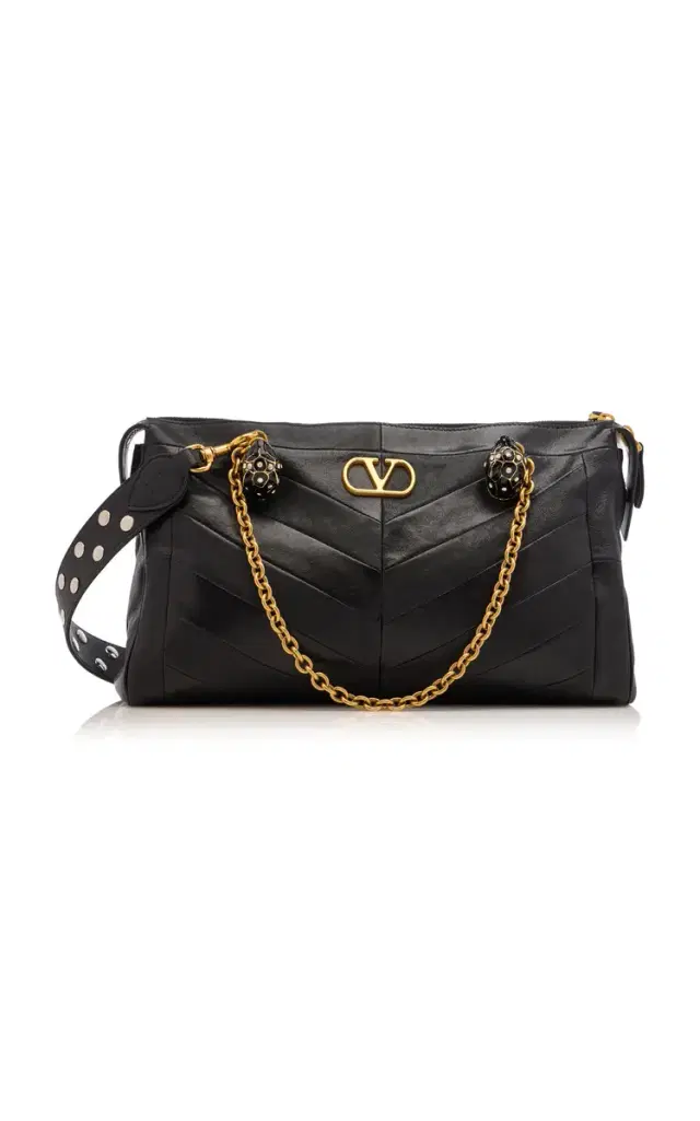 Valentino Garavani Panthea Medium Leather Tote Bag