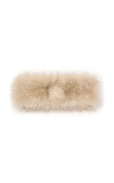 Valentino Garavani VLogo Faux-Fur Headband | Thumbnail 3