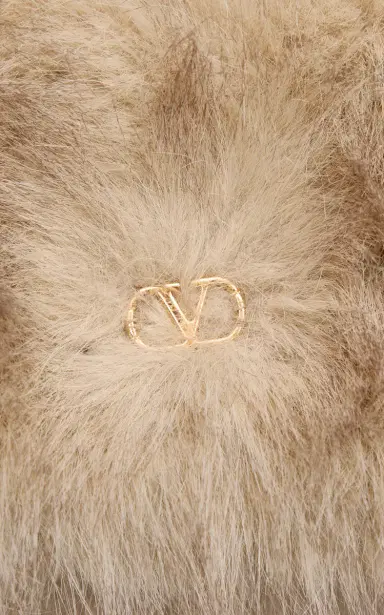 Valentino Garavani VLogo Faux-Fur Headband | Thumbnail 4