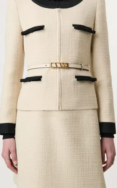 Valentino Garavani VLogo Signature Leather Belt | Thumbnail 2
