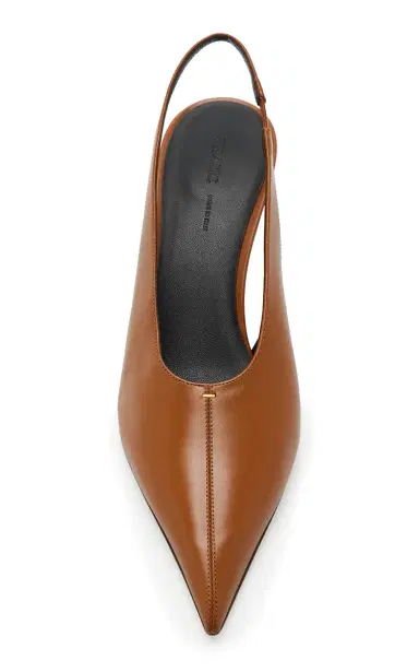 Khaite Bella Leather Slingback Pumps | Thumbnail 5