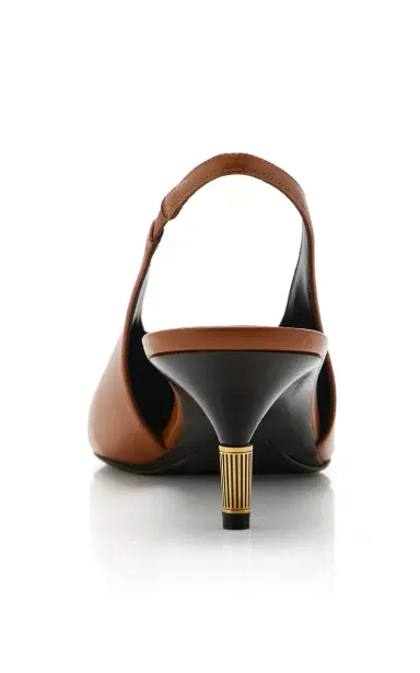 Khaite Bella Leather Slingback Pumps | Thumbnail 7