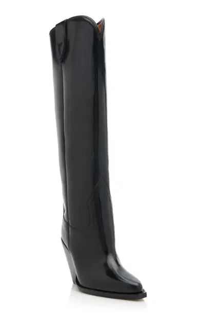 Isabel Marant Lomero Leather Knee Western Boots | Thumbnail 5