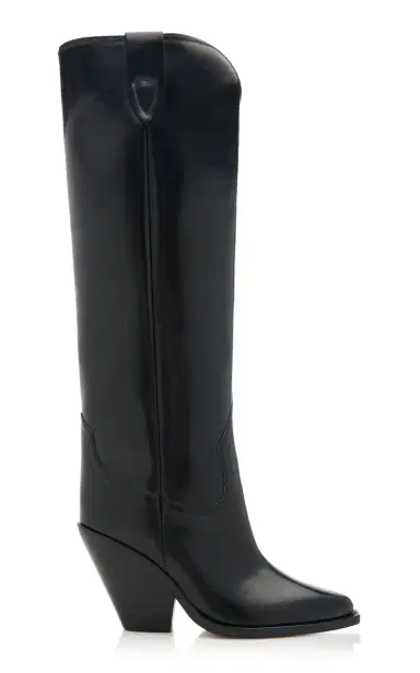 Isabel Marant Lomero Leather Knee Western Boots | Thumbnail 6