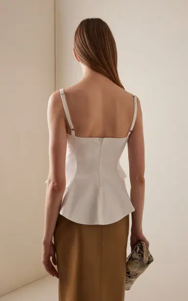 Khaite Loa Cotton Peplum Top | Thumbnail 4 Khaite Loa Cotton Peplum Top | Thumbnail 4