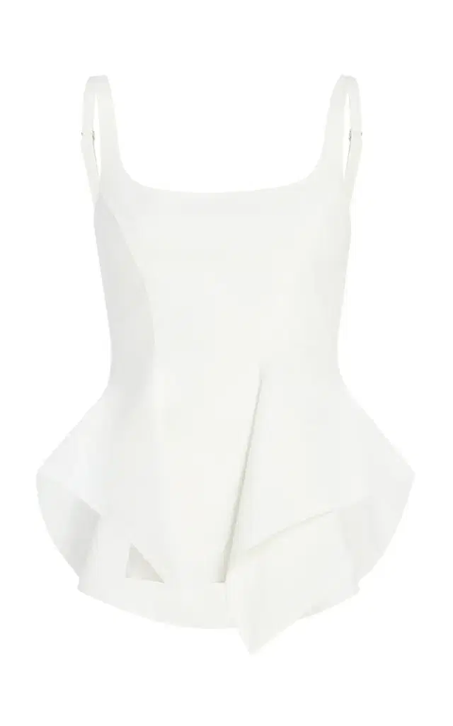 Khaite Loa Cotton Peplum Top
