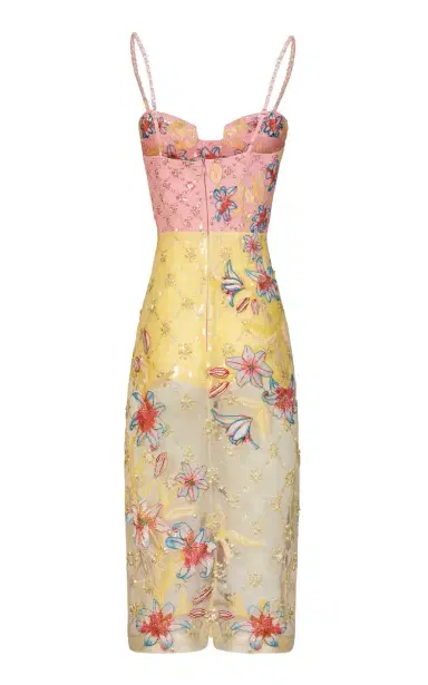 La Fuori Blush Lily Embroidered Dress | Thumbnail 5