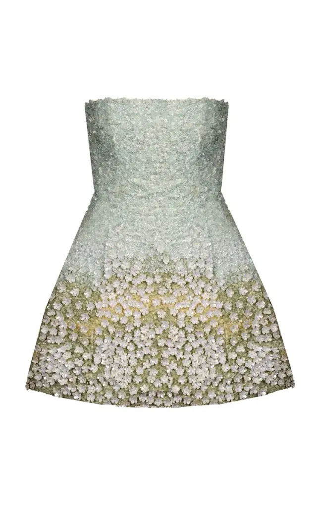 La Fuori Mystical Garden Embroided Mini Dress