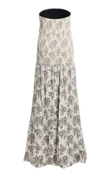 Kallmeyer Blanche Strapless Jacquard Maxi Gown | Thumbnail 5 Kallmeyer Blanche Strapless Jacquard Maxi Gown | Thumbnail 5