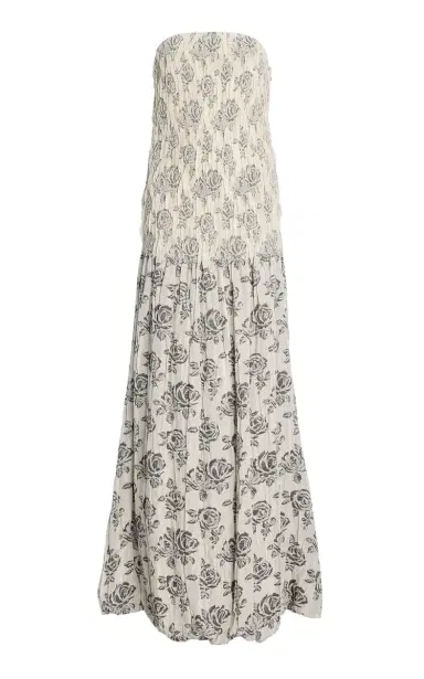 Kallmeyer Blanche Strapless Jacquard Maxi Gown | Thumbnail 7 Kallmeyer Blanche Strapless Jacquard Maxi Gown | Thumbnail 7