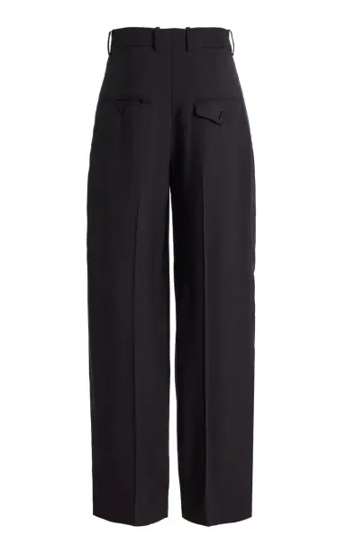 KALLMEYER Aiden Pleated Wide-Leg Trousers - Black | Thumbnail 4