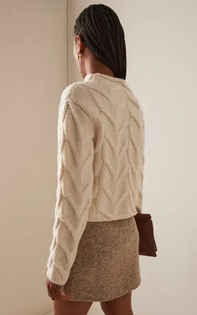Frame The Cable Funnel-Neck Wool Sweater | Thumbnail 4 Frame The Cable Funnel-Neck Wool Sweater | Thumbnail 4