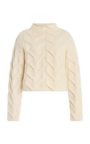 Frame The Cable Funnel-Neck Wool Sweater | Thumbnail 1 Frame The Cable Funnel-Neck Wool Sweater | Thumbnail 1