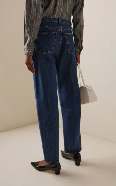 FRAME The Neat High-Rise Barrel-Leg Jeans | Thumbnail 4 FRAME The Neat High-Rise Barrel-Leg Jeans | Thumbnail 4
