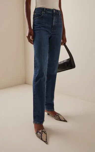 Frame The Ruler High-Rise Straight-Leg Jeans | Thumbnail 3