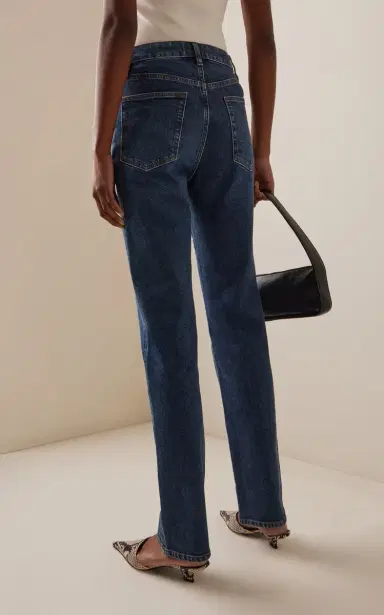 Frame The Ruler High-Rise Straight-Leg Jeans | Thumbnail 4