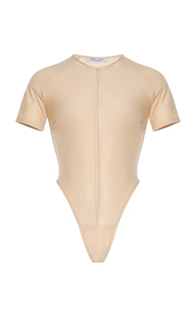 LaQuan Smith Short Sleeve Bodysuit