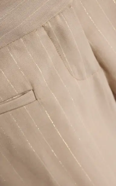 LaQuan Smith Low-Rise Cigarette Pants - Neutral | Thumbnail 4