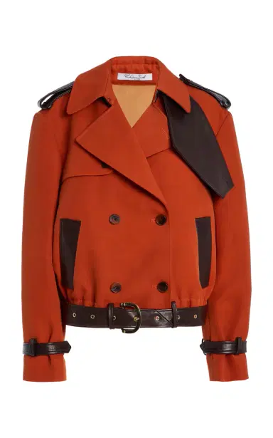 LaQuan Smith Belted Stretch-Cotton Jacket | Thumbnail 14 LaQuan Smith Belted Stretch-Cotton Jacket | Thumbnail 14