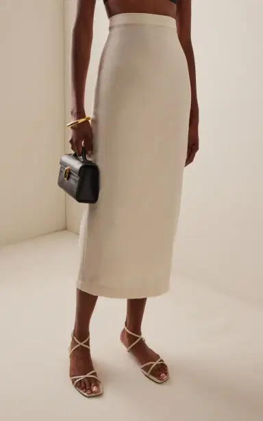 Marlies Grace Olivia Wool-Blend Maxi Column Skirt | Thumbnail 3