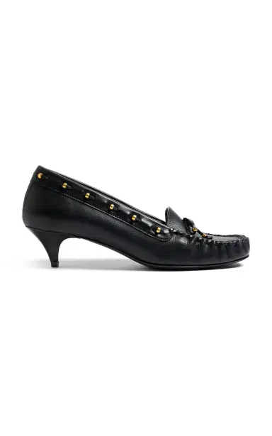 Khaite Milly Leather Moccasin Pumps | Thumbnail 1 Khaite Milly Leather Moccasin Pumps | Thumbnail 1
