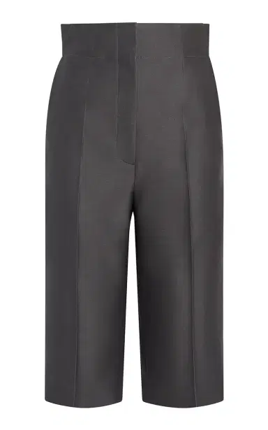 Khaite Raelle Tailored Wool-Silk Cady Shorts | Thumbnail 7