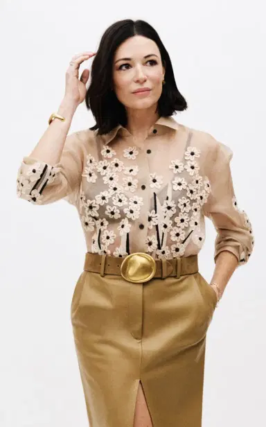 Khaite Argo Floral-Embroidered Silk Organza Shirt | Thumbnail 2 Khaite Argo Floral-Embroidered Silk Organza Shirt | Thumbnail 2