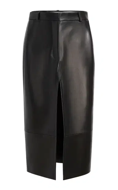 Khaite Anden Plonge Leather Midi Skirt | Thumbnail 8