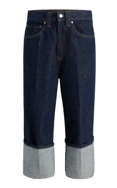 Khaite Boyle Cuffed Rigid Capri Jeans | Thumbnail 1
