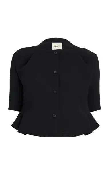 Khaite Franc Crepe Peplum Jacket | Thumbnail 8 Khaite Franc Crepe Peplum Jacket | Thumbnail 8