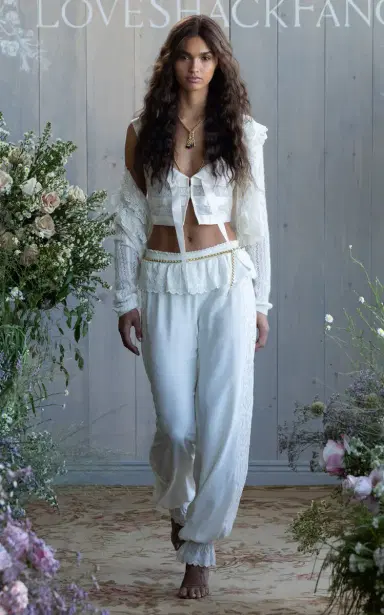 LoveShackFancy Tessaline Cropped Top | Thumbnail 2
