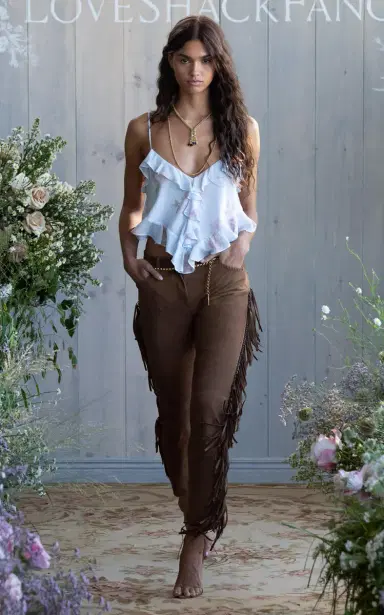 LoveShackFancy Tal Ruffled Tank Top | Thumbnail 2