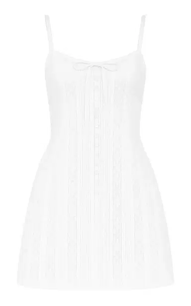 LoveShackFancy Aster Lace-Detailed Mini Dress | Thumbnail 1