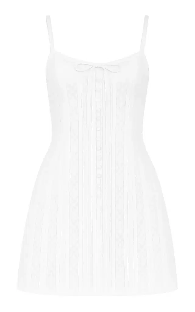 Aster Lace-Detailed Mini Dress