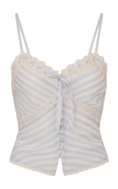 LoveShackFancy Anika Striped Top | Thumbnail 1